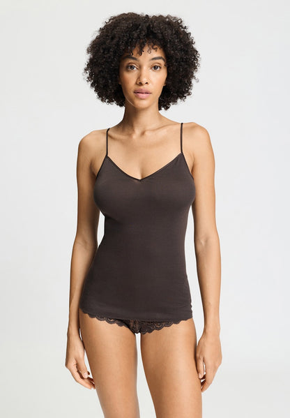 Cotton Seamless - V-Neck Spaghetti Top