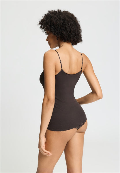 Cotton Seamless - V-Neck Spaghetti Top