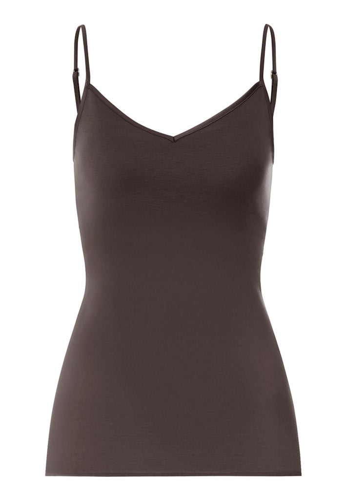Cotton Seamless - Padded Spaghetti Top