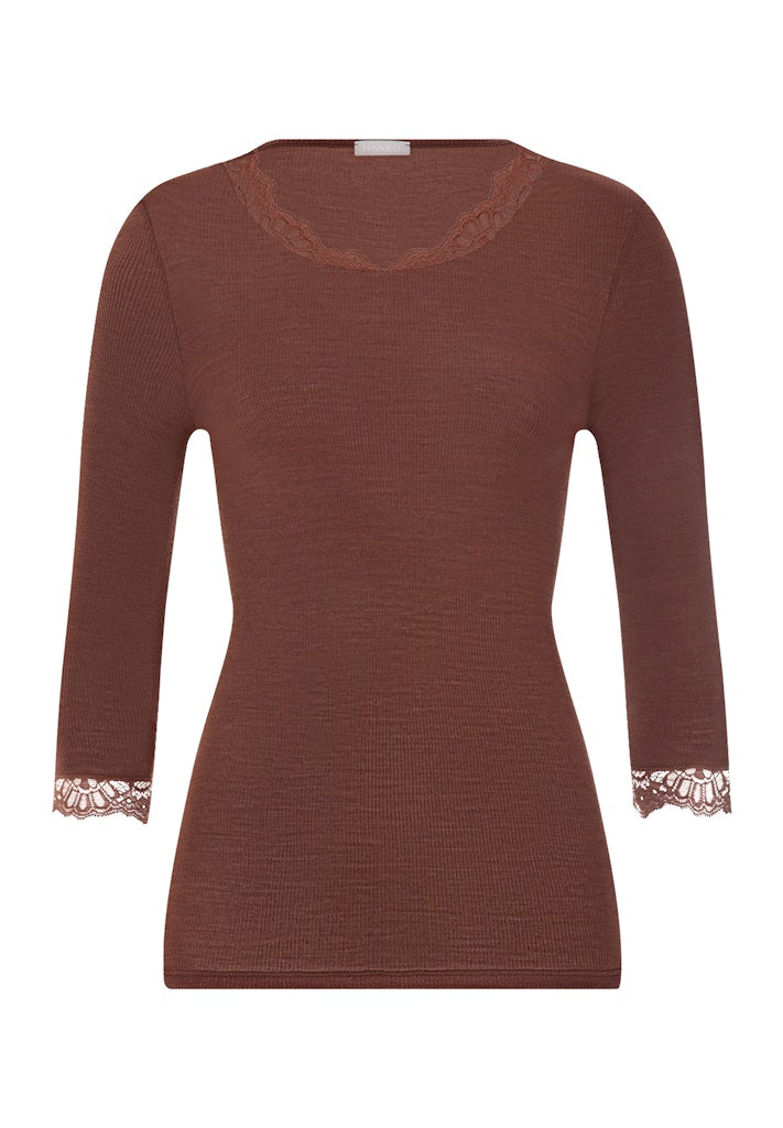 Woolen Lace - Cropped Sleeved Top