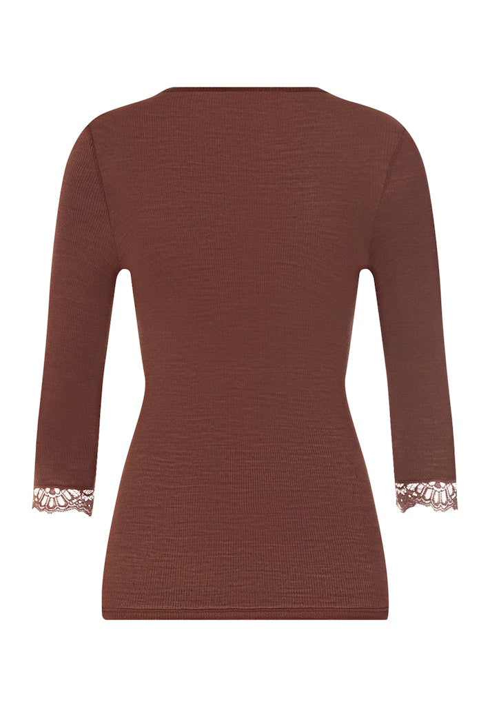 Woolen Lace - Cropped Sleeved Top