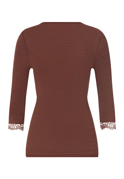 Woolen Lace - Cropped Sleeved Top