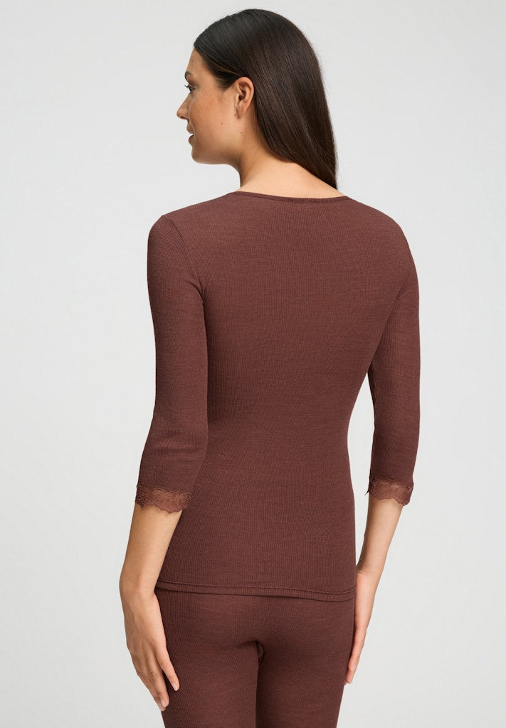Woolen Lace - Cropped Sleeved Top