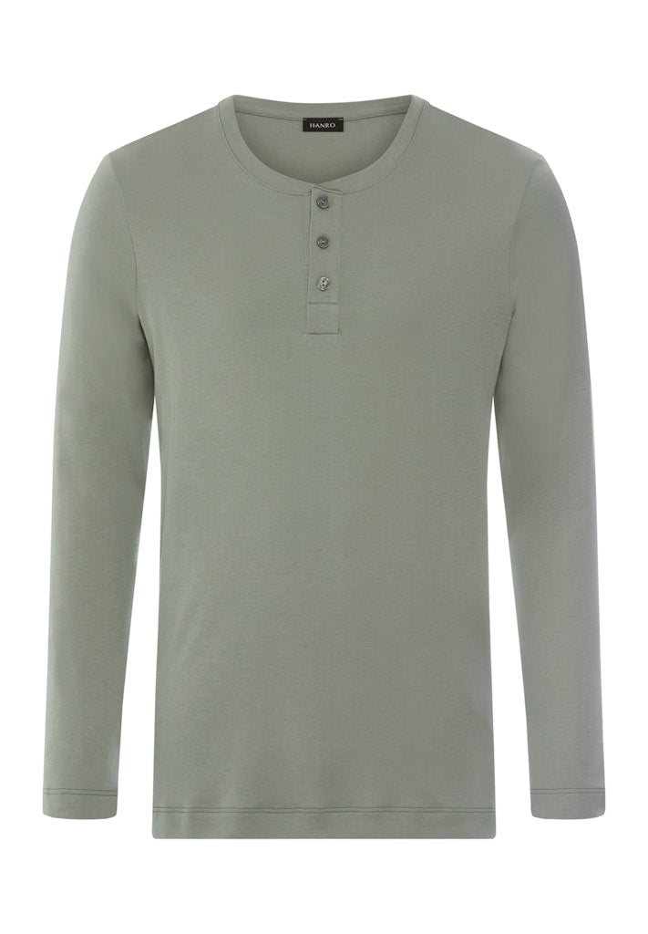 Cozy Comfort - Long Sleeved Henley Shirt