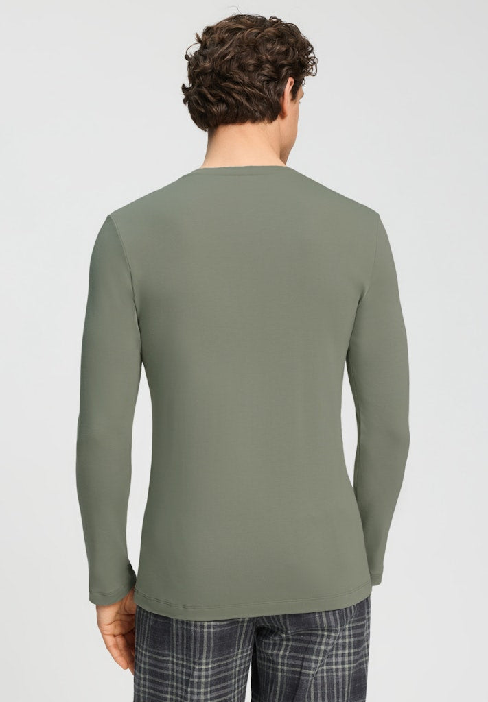 Cozy Comfort - Long Sleeved Henley Shirt