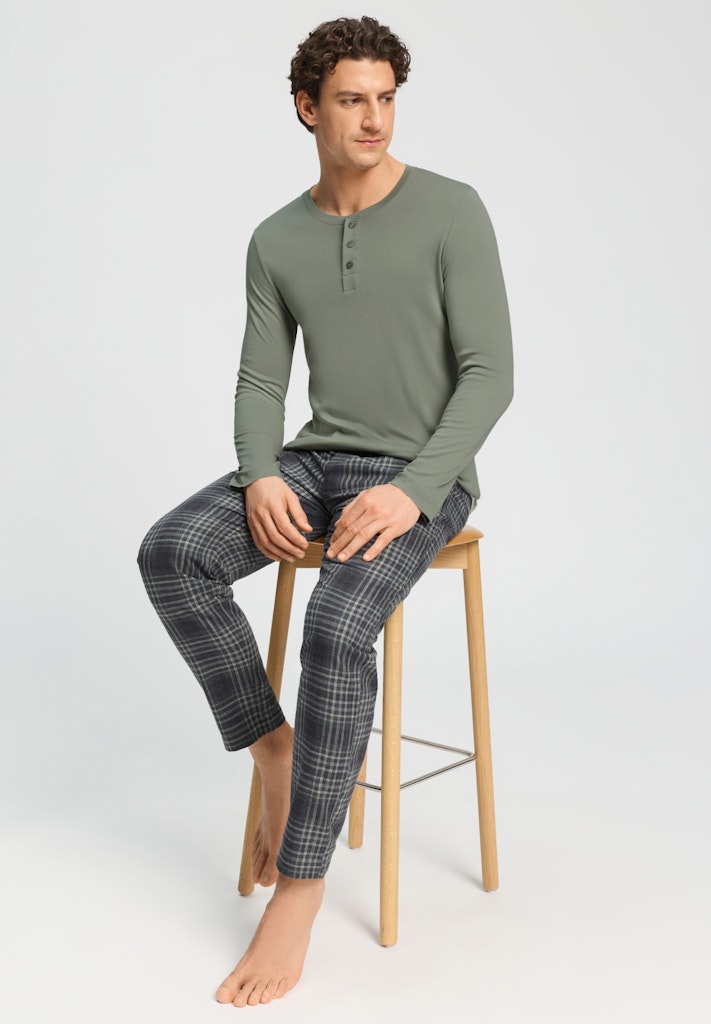 Cozy Comfort - Long Sleeved Henley Shirt