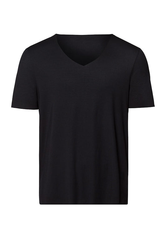 Clean Cut- Short Sleeved V-Neck Shirt - HANRO