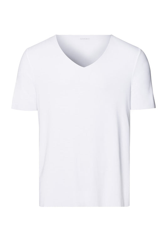 Clean Cut- Short Sleeved V-Neck Shirt - HANRO