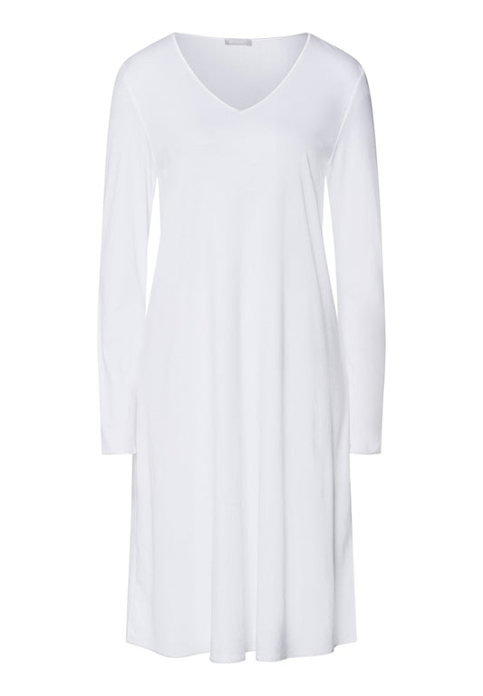 Cotton Silk - Long Sleeved Nightdress 100cm - HANRO