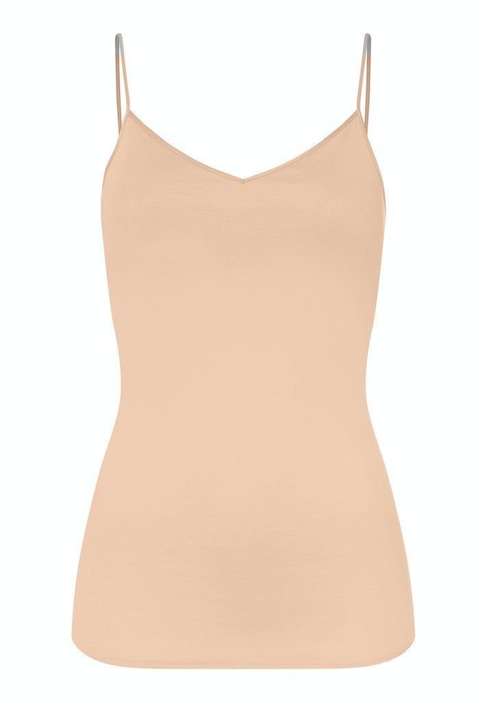 Cotton Seamless - Padded Spaghetti Top