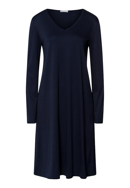 Cotton Silk - Long Sleeved Nightdress 100cm - HANRO