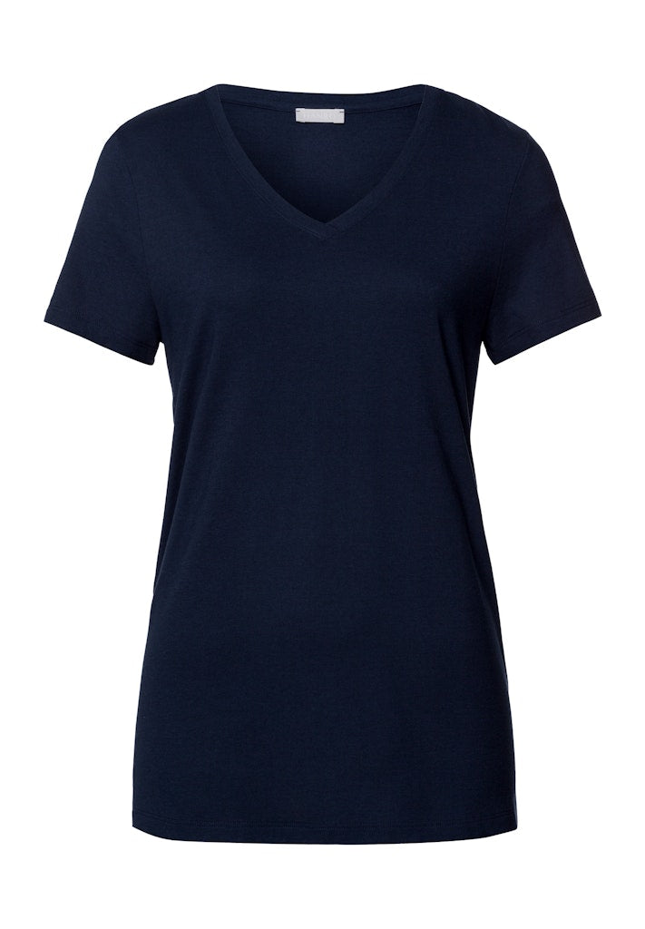 Sleep & Lounge - Short Sleeved V-Neck Shirt - HANRO