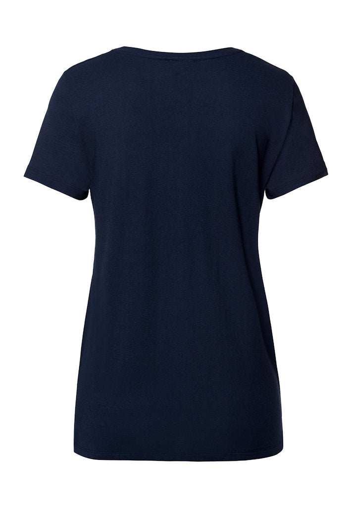 Sleep & Lounge - Short Sleeved V-Neck Shirt - HANRO