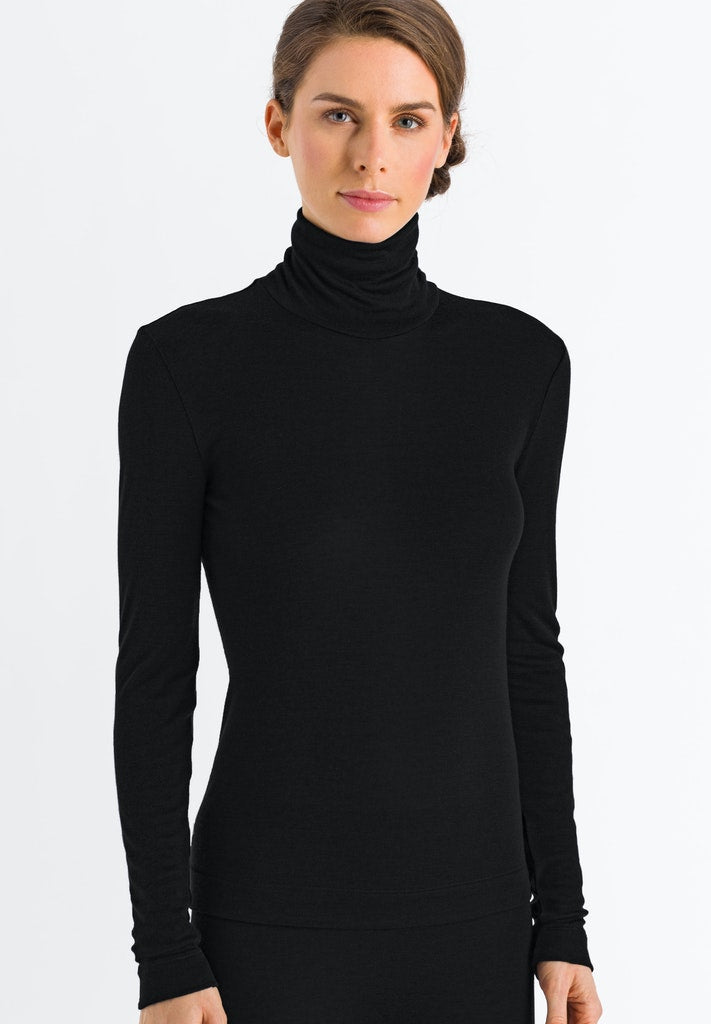 Silk Cashmere Long-Sleeved Turtleneck Top – HANRO1