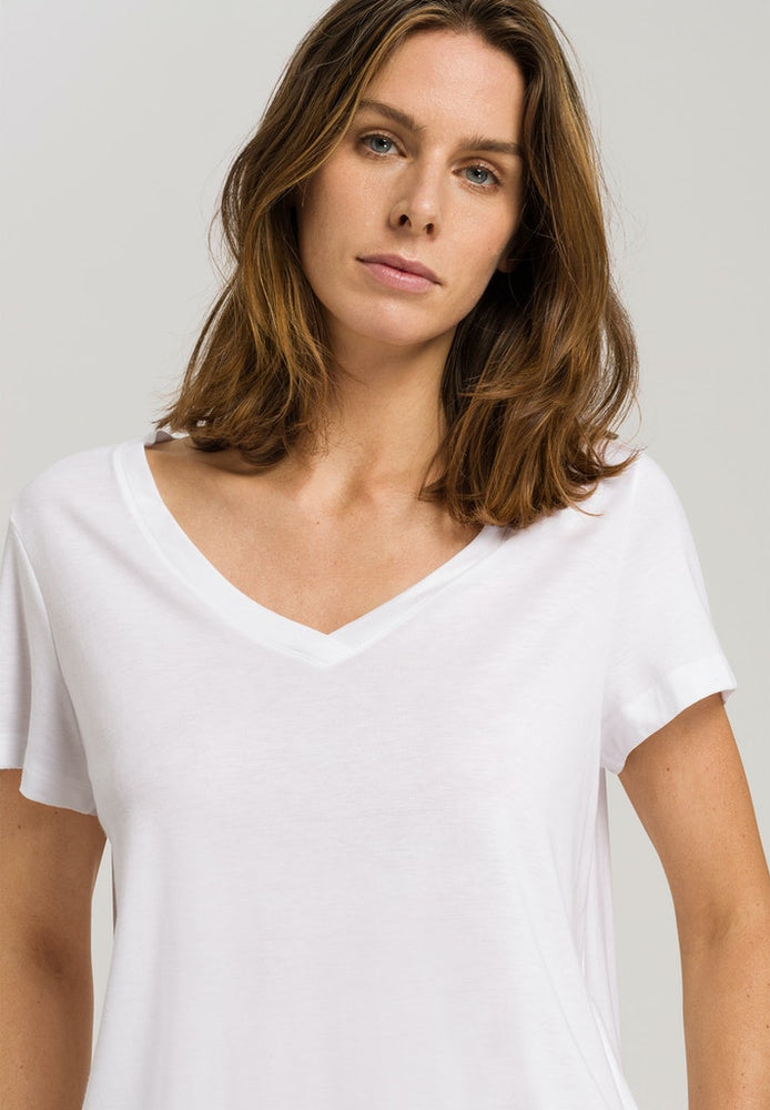 Sleep & Lounge - Cotton Mix Short Sleeved Top - HANRO