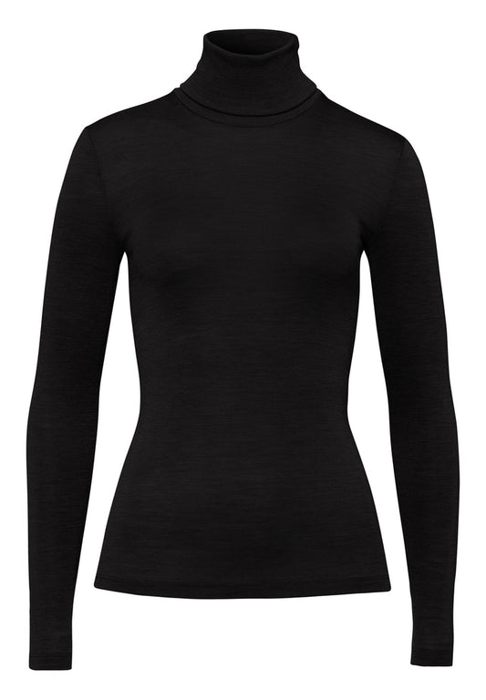 Woolen Silk - Turtle Neck Long-Sleeved Top - HANRO