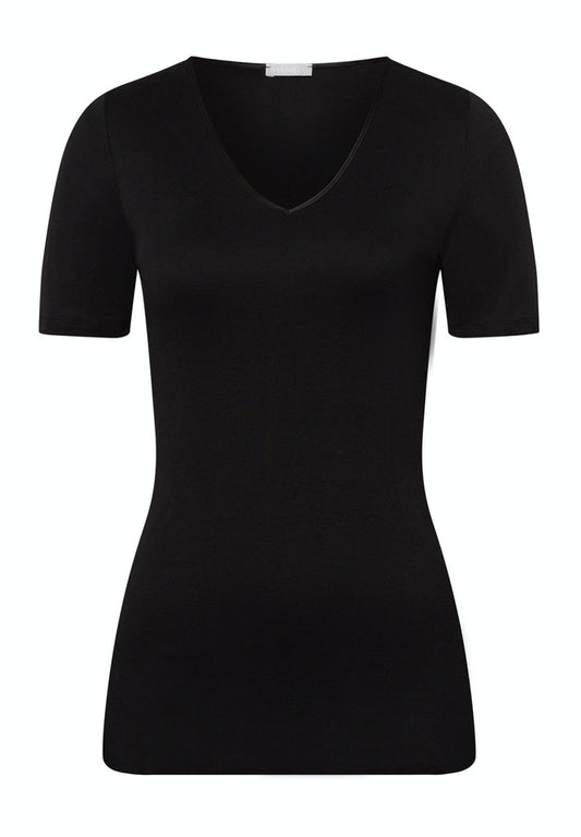 Cotton Seamless - Short Sleeved Top - HANRO