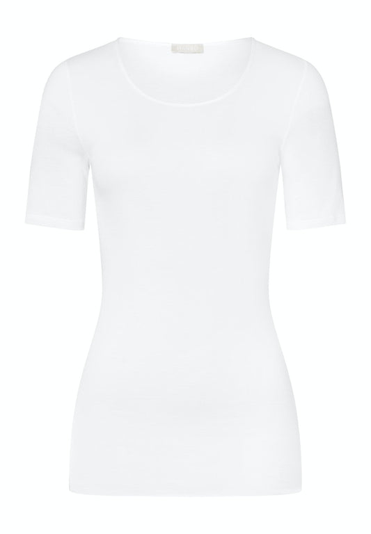 Cotton Seamless - Short Sleeved Top - HANRO