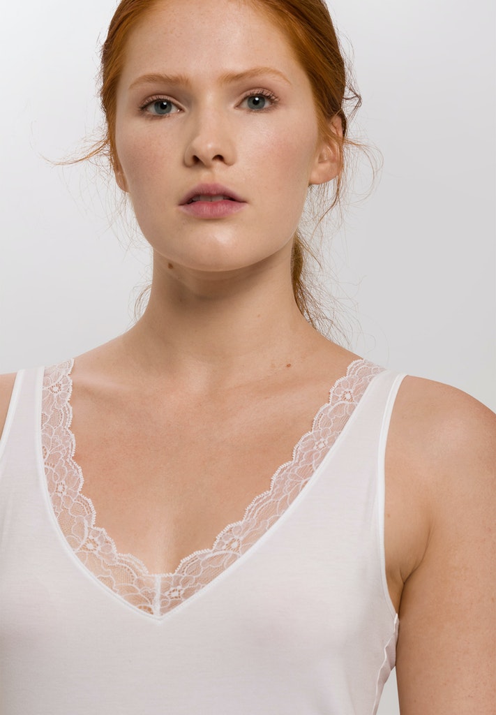 Cotton Lace - Sleeveless Top - HANRO