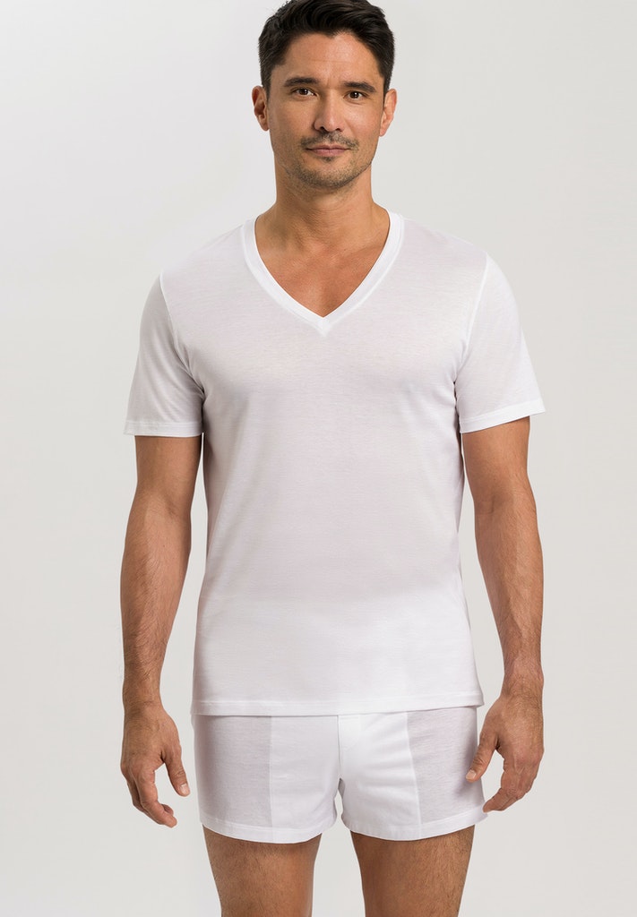 Cotton Sporty - V-Neck T-Shirt - HANRO