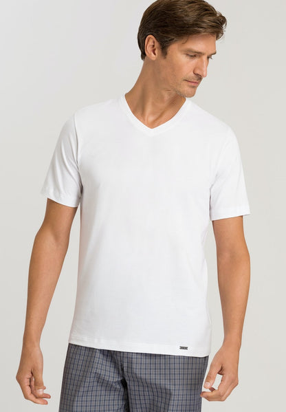 Living - Short Sleeved V Neck T-Shirt - HANRO