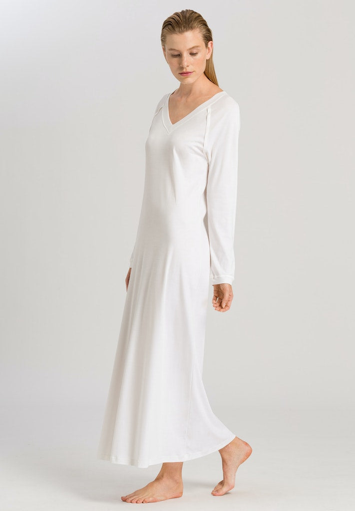 Pure Essence - Long-Sleeved Cotton Nightdress - HANRO