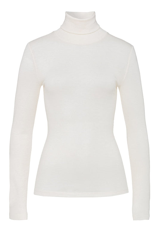 Woolen Silk - Turtle Neck Long-Sleeved Top - HANRO