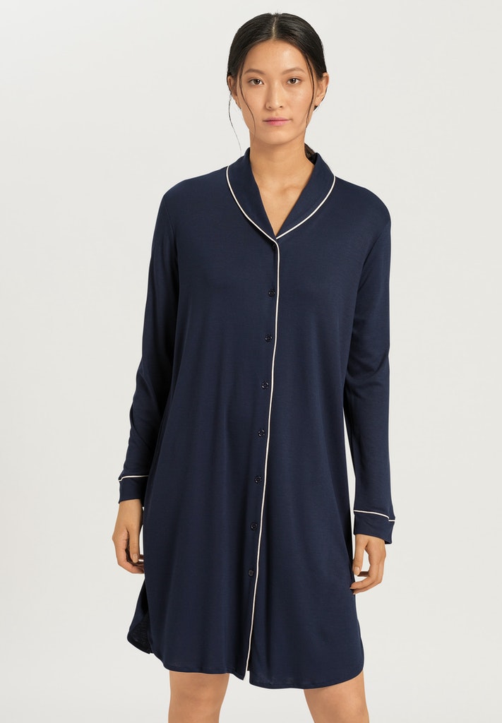 Natural Comfort - Long Sleeved Nightshirt 100cm - HANRO
